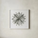 Patterns of the Amazon Icon XIV by Kathrine Lovell. Shown in a crisp white glass frame for a clean and minimalist style. Available as an archival giclee rolled canvas, fine art paper, or poster print. SKU 37117a.
