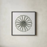 Patterns of the Amazon Icon XV by Kathrine Lovell. Shown in a sleek black glass frame for a contemporary gallery look. Available as an archival giclee rolled canvas, fine art paper, or poster print. SKU 37118a.