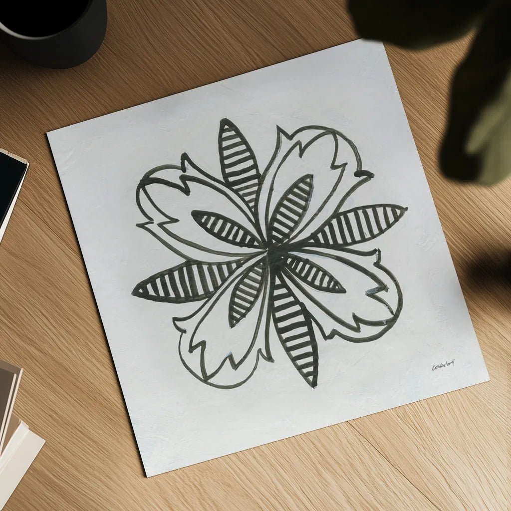 Patterns of the Amazon Icon XVI by Kathrine Lovell. Shown as a detailed flat fine art print, highlighting archival giclee quality. Available as an archival giclee rolled canvas, fine art paper, or poster print. SKU 37119a.