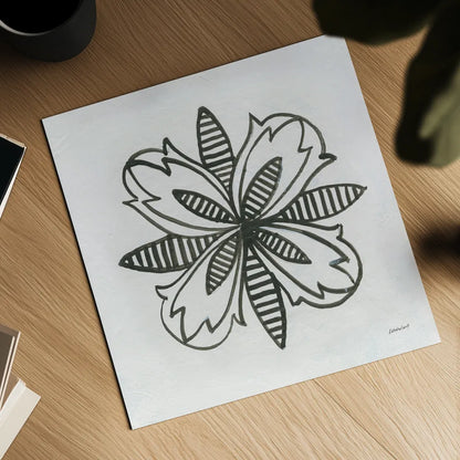 Patterns of the Amazon Icon XVI by Kathrine Lovell. Shown as a detailed flat fine art print, highlighting archival giclee quality. Available as an archival giclee rolled canvas, fine art paper, or poster print. SKU 37119a.