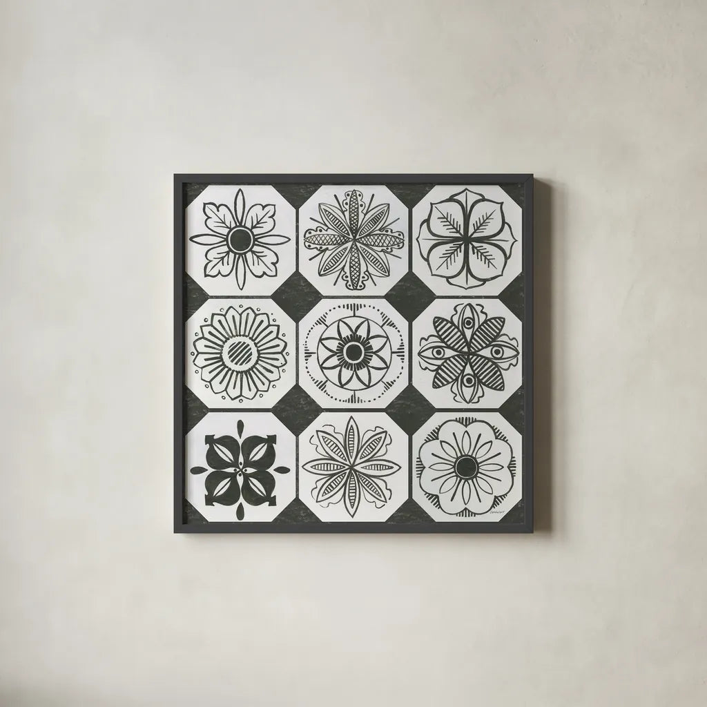 Patterns of the Amazon XX by Kathrine Lovell. Shown in a sleek black glass frame for a contemporary gallery look. Available as an archival giclee rolled canvas, fine art paper, or poster print. SKU 37702a.