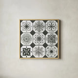 Patterns of the Amazon XX by Kathrine Lovell. Shown in a natural wood glass frame for a timeless modern aesthetic. Available as an archival giclee rolled canvas, fine art paper, or poster print. SKU 37702a.