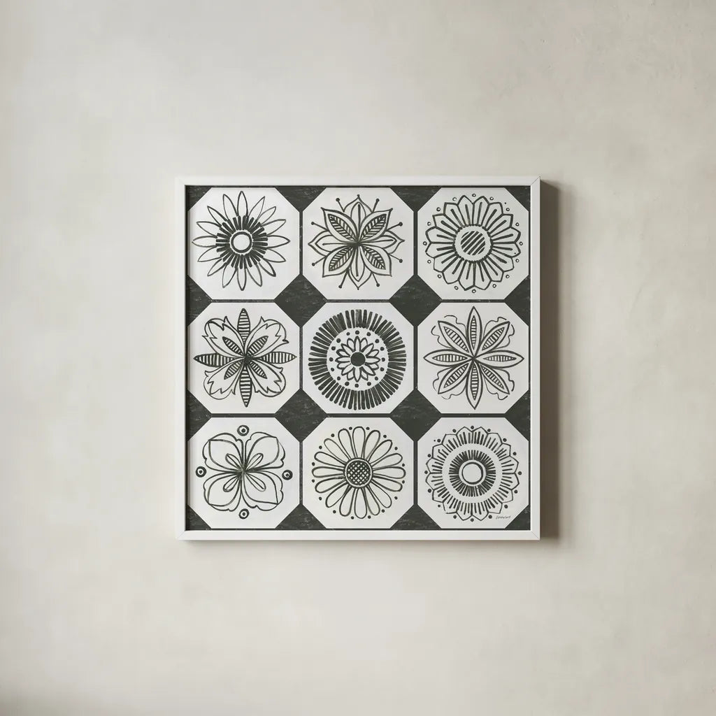 Patterns of the Amazon XXI by Kathrine Lovell. Shown in a crisp white glass frame for a clean and minimalist style. Available as an archival giclee rolled canvas, fine art paper, or poster print. SKU 37703a.