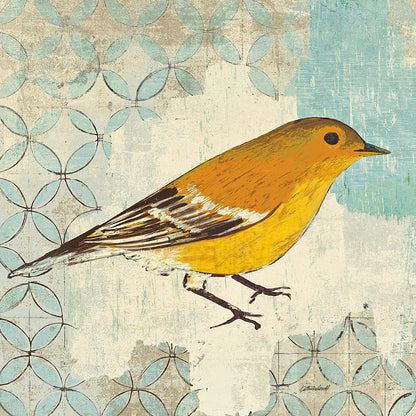 Pine Warbler by Kathrine Lovell. SKU 11493a. Archival Giclee Fine art print for wall decor.
