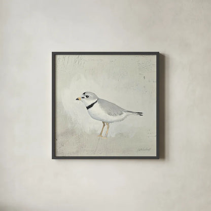 Sea Birds IV by Kathrine Lovell. Shown in a sleek black glass frame for a contemporary gallery look. Available as an archival giclee rolled canvas, fine art paper, or poster print. SKU 17052a.