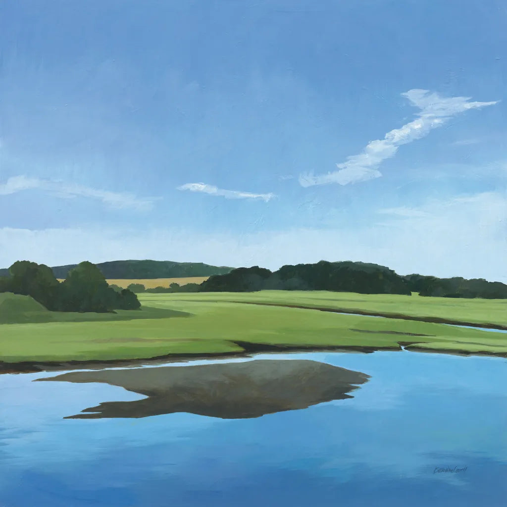 Seapowet Marsh by Kathrine Lovell. SKU 58638a. Archival Giclee Fine art print for wall decor.