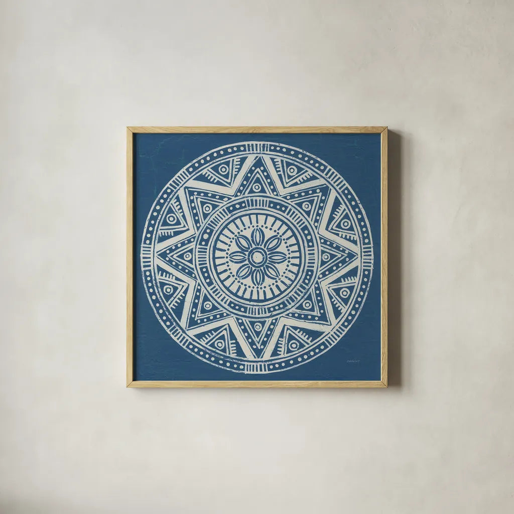 Seville I by Kathrine Lovell. Shown in a natural wood glass frame for a timeless modern aesthetic. Available as an archival giclee rolled canvas, fine art paper, or poster print. SKU 30954a.