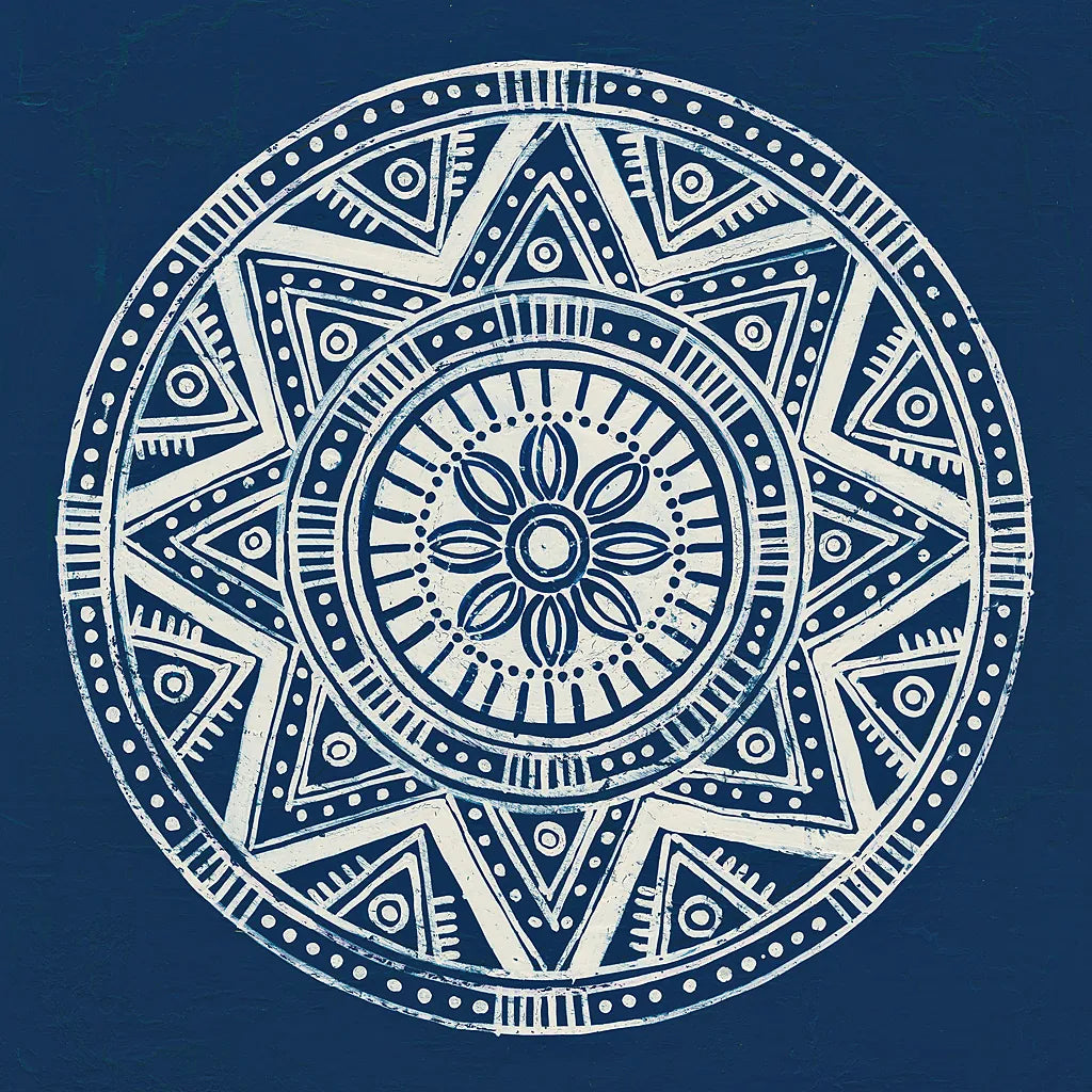 Seville I Dark Blue FB by Kathrine Lovell. SKU 31910a. Archival Giclee Fine art print for wall decor.