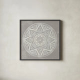 Seville I FB Greige by Kathrine Lovell. Shown in a sleek black glass frame for a contemporary gallery look. Available as an archival giclee rolled canvas, fine art paper, or poster print. SKU 33320a.
