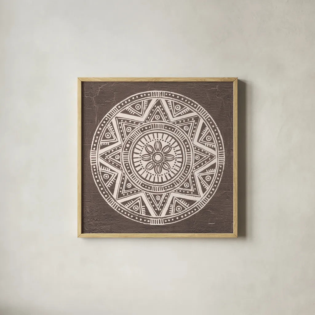 Seville I FB Spice by Kathrine Lovell. Shown in a natural wood glass frame for a timeless modern aesthetic. Available as an archival giclee rolled canvas, fine art paper, or poster print. SKU 33796a.