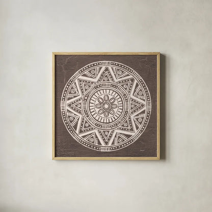 Seville I FB Spice by Kathrine Lovell. Shown in a natural wood glass frame for a timeless modern aesthetic. Available as an archival giclee rolled canvas, fine art paper, or poster print. SKU 33796a.