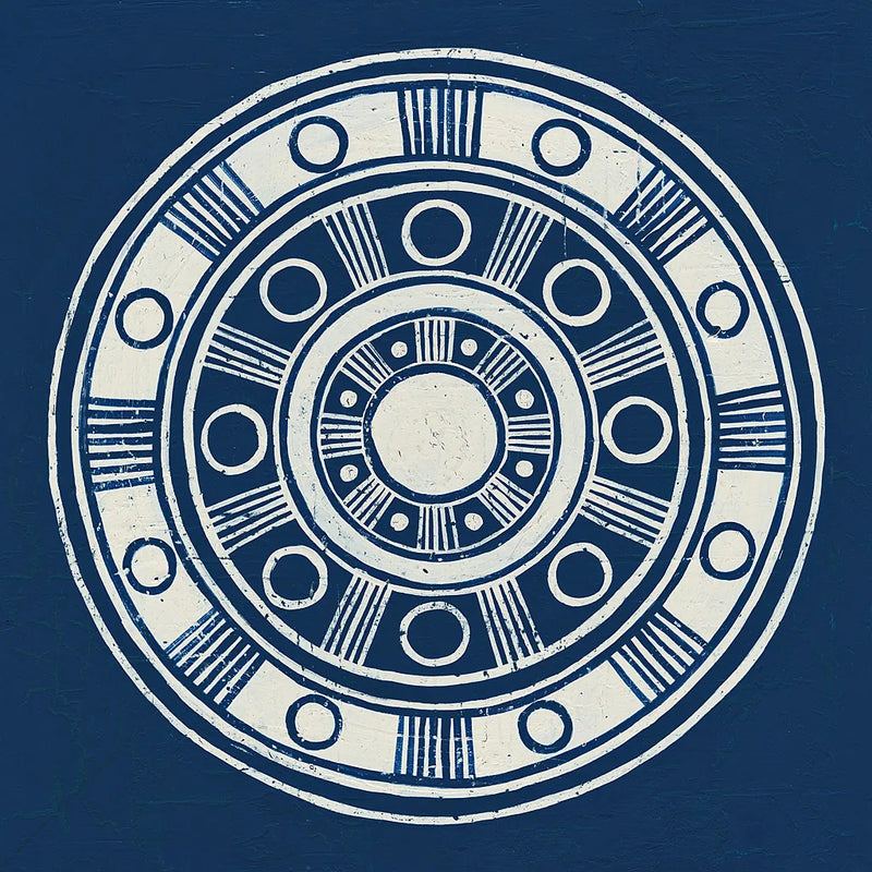 Seville II Dark Blue FB by Kathrine Lovell. SKU 31911a. Archival Giclee Fine art print for wall decor.