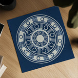 Seville II Dark Blue FB by Kathrine Lovell. Shown as a detailed flat fine art print, highlighting archival giclee quality. Available as an archival giclee rolled canvas, fine art paper, or poster print. SKU 31911a.