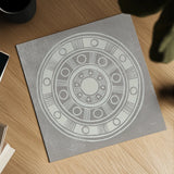Seville II FB Greige by Kathrine Lovell. Shown as a detailed flat fine art print, highlighting archival giclee quality. Available as an archival giclee rolled canvas, fine art paper, or poster print. SKU 33321a.