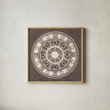 Seville II FB Spice by Kathrine Lovell. Shown in a natural wood glass frame for a timeless modern aesthetic. Available as an archival giclee rolled canvas, fine art paper, or poster print. SKU 33797a.