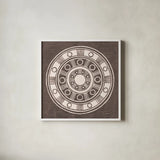 Seville II FB Spice by Kathrine Lovell. Shown in a crisp white glass frame for a clean and minimalist style. Available as an archival giclee rolled canvas, fine art paper, or poster print. SKU 33797a.