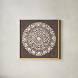 Seville III FB Spice by Kathrine Lovell. Shown in a natural wood glass frame for a timeless modern aesthetic. Available as an archival giclee rolled canvas, fine art paper, or poster print. SKU 33798a.