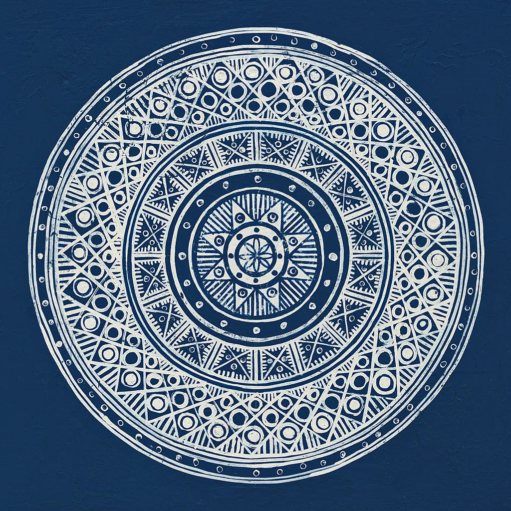 Seville IV Dark Blue FB by Kathrine Lovell. SKU 31913a. Archival Giclee Fine art print for wall decor.