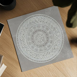 Seville IV FB Greige by Kathrine Lovell. Shown as a detailed flat fine art print, highlighting archival giclee quality. Available as an archival giclee rolled canvas, fine art paper, or poster print. SKU 33323a.