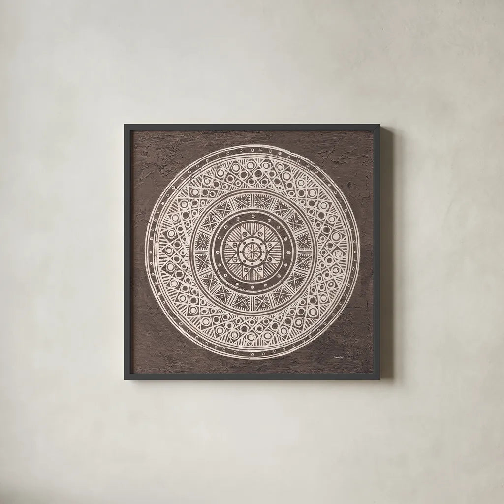 Seville IV FB Spice by Kathrine Lovell. Shown in a sleek black glass frame for a contemporary gallery look. Available as an archival giclee rolled canvas, fine art paper, or poster print. SKU 33799a.