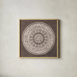 Seville IV FB Spice by Kathrine Lovell. Shown in a natural wood glass frame for a timeless modern aesthetic. Available as an archival giclee rolled canvas, fine art paper, or poster print. SKU 33799a.
