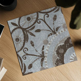 Silver Lakai Circle I Square I by Kathrine Lovell. Shown as a detailed flat fine art print, highlighting archival giclee quality. Available as an archival giclee rolled canvas, fine art paper, or poster print. SKU 28019a.