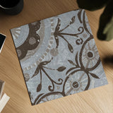 Silver Lakai Circle I Square III by Kathrine Lovell. Shown as a detailed flat fine art print, highlighting archival giclee quality. Available as an archival giclee rolled canvas, fine art paper, or poster print. SKU 28021a.