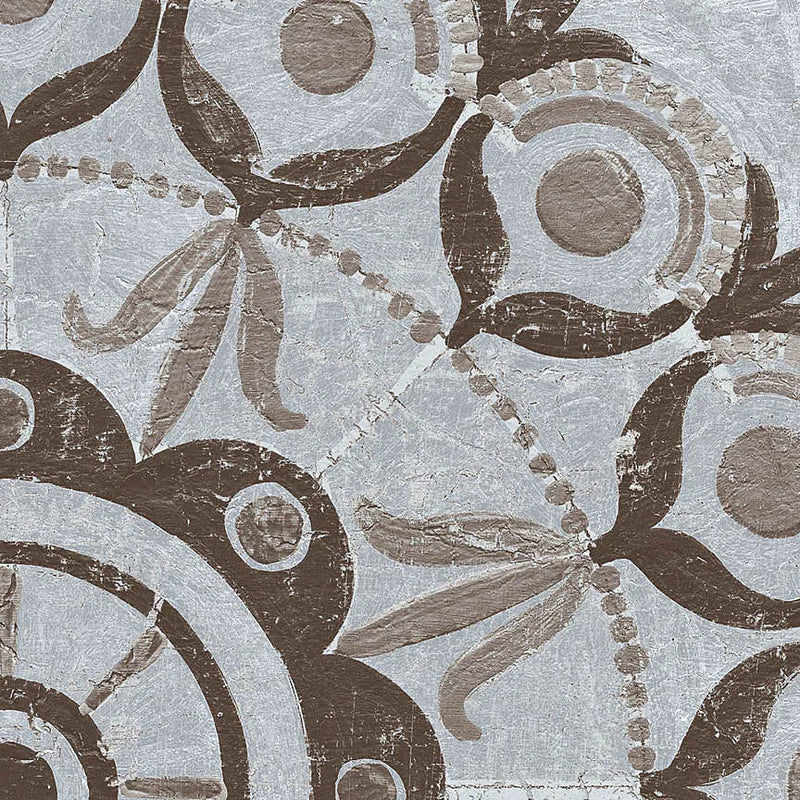 Silver Lakai Circle V Square II by Kathrine Lovell. SKU 28016a. Archival Giclee Fine art print for wall decor.