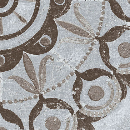 Silver Lakai Circle V Square III by Kathrine Lovell. SKU 28017a. Archival Giclee Fine art print for wall decor.