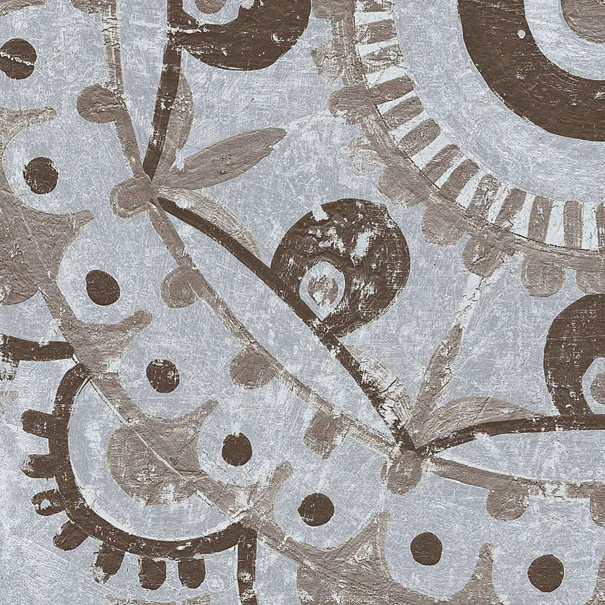 Silver Lakai Circle VI Square IV by Kathrine Lovell. SKU 28010a. Archival Giclee Fine art print for wall decor.