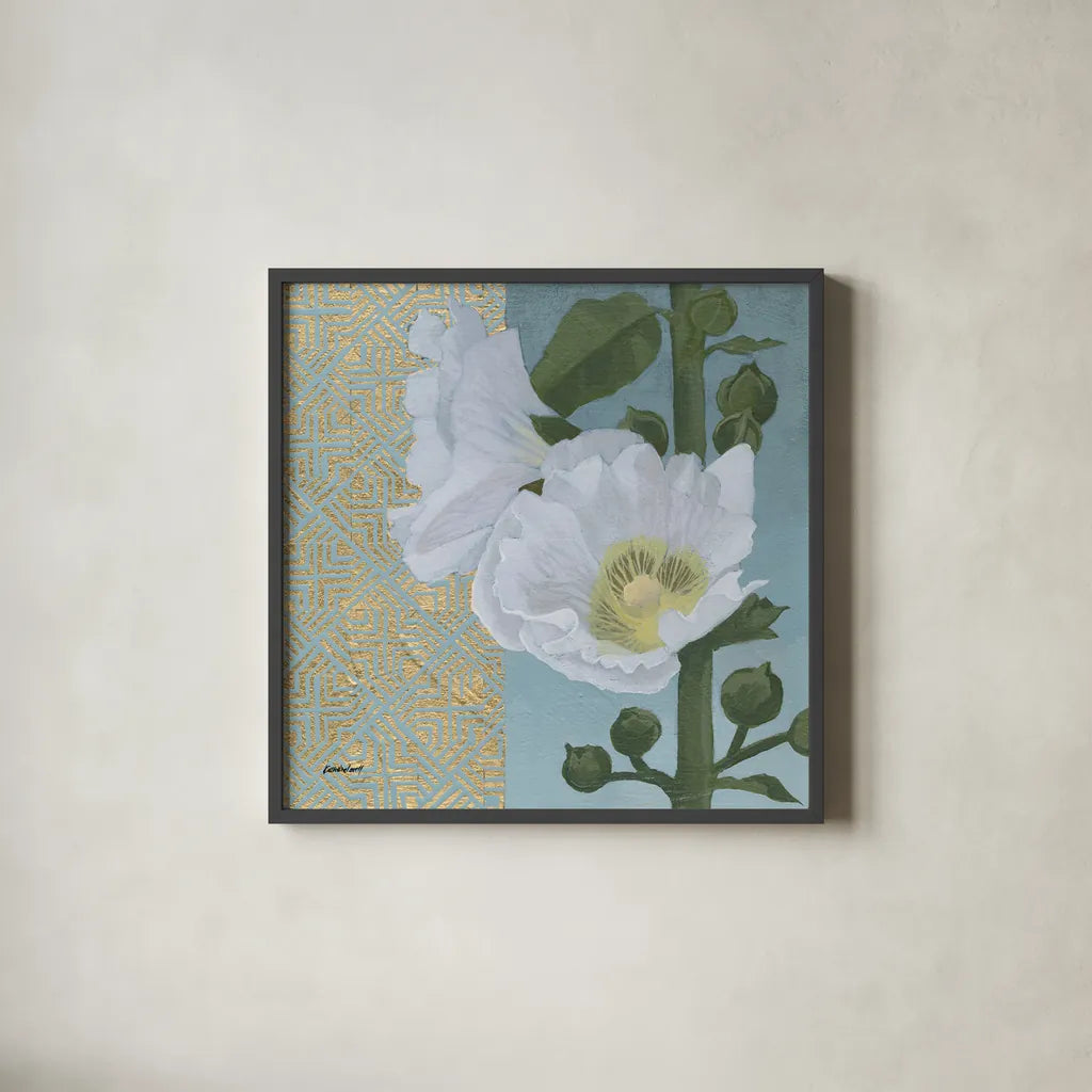 Soft Evening III by Kathrine Lovell. Shown in a sleek black glass frame for a contemporary gallery look. Available as an archival giclee rolled canvas, fine art paper, or poster print. SKU 24437a.