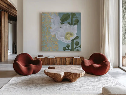 Soft Evening III by Kathrine Lovell. Shown as extra-large giant wall art in a modern living room. Available as an archival giclee rolled canvas, fine art paper, or poster print. SKU 24437a.