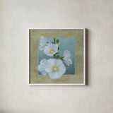 Soft Evening IV by Kathrine Lovell. Shown in a crisp white glass frame for a clean and minimalist style. Available as an archival giclee rolled canvas, fine art paper, or poster print. SKU 24438a.