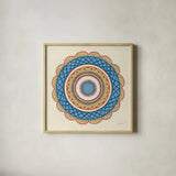 Solara I by Kathrine Lovell. Shown in a natural wood glass frame for a timeless modern aesthetic. Available as an archival giclee rolled canvas, fine art paper, or poster print. SKU 33442a.