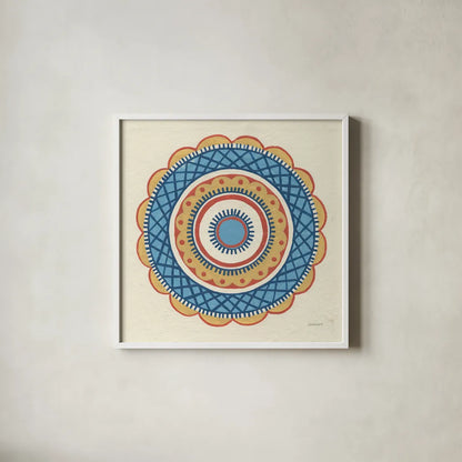 Solara I by Kathrine Lovell. Shown in a crisp white glass frame for a clean and minimalist style. Available as an archival giclee rolled canvas, fine art paper, or poster print. SKU 33442a.