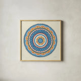 Solara II by Kathrine Lovell. Shown in a natural wood glass frame for a timeless modern aesthetic. Available as an archival giclee rolled canvas, fine art paper, or poster print. SKU 33443a.