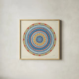 Solara III by Kathrine Lovell. Shown in a natural wood glass frame for a timeless modern aesthetic. Available as an archival giclee rolled canvas, fine art paper, or poster print. SKU 33444a.