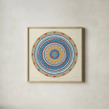 Solara III by Kathrine Lovell. Shown in a natural wood glass frame for a timeless modern aesthetic. Available as an archival giclee rolled canvas, fine art paper, or poster print. SKU 33444a.