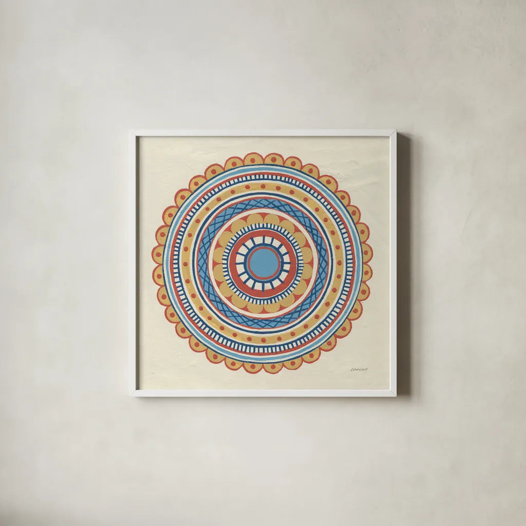 Solara IV by Kathrine Lovell. Shown in a crisp white glass frame for a clean and minimalist style. Available as an archival giclee rolled canvas, fine art paper, or poster print. SKU 33445a.