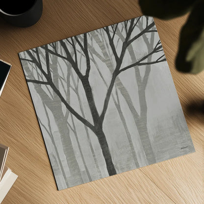 Spring Trees Greystone II by Kathrine Lovell. Shown as a detailed flat fine art print, highlighting archival giclee quality. Available as an archival giclee rolled canvas, fine art paper, or poster print. SKU 19043a.