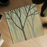 Spring Trees II by Kathrine Lovell. Shown as a detailed flat fine art print, highlighting archival giclee quality. Available as an archival giclee rolled canvas, fine art paper, or poster print. SKU 43457a.