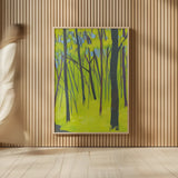 Spring Woods by Kathrine Lovell. shown as over sized large wall art. Available as an archival giclee rolled canvas, fine art paper, or poster print. SKU 39859h.