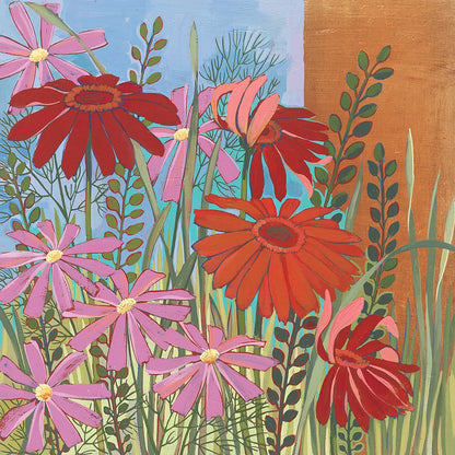 Summer Flowers III by Kathrine Lovell. SKU 43449a. Archival Giclee Fine art print for wall decor.