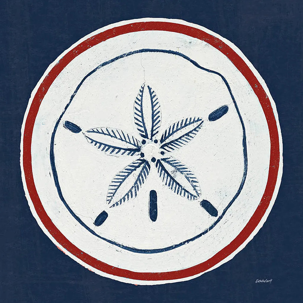 Summer Shells I Nautical by Kathrine Lovell. SKU 24695a. Archival Giclee Fine art print for wall decor.