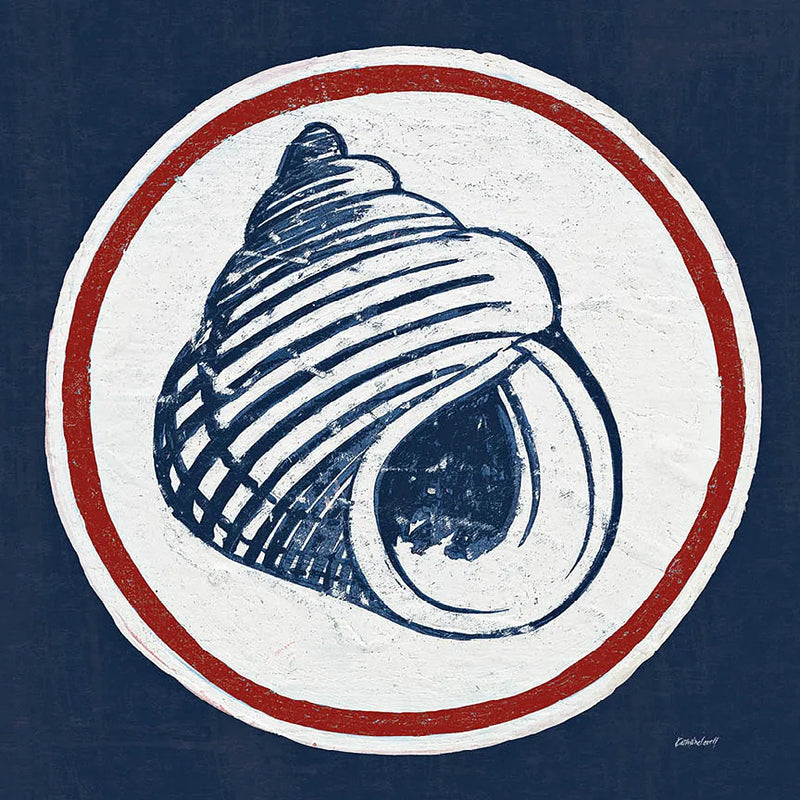 Summer Shells III Nautical by Kathrine Lovell. SKU 24697a. Archival Giclee Fine art print for wall decor.