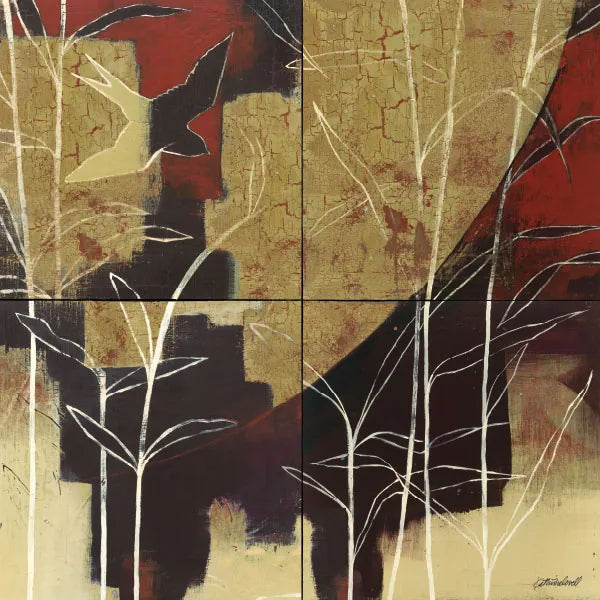 Sun and Stems by Kathrine Lovell. SKU 9134a. Archival Giclee Fine art print for wall decor.