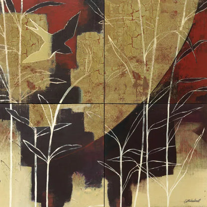 Sun and Stems by Kathrine Lovell. SKU 9134a. Archival Giclee Fine art print for wall decor.