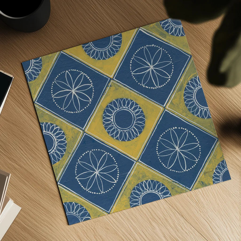 Sunny Designs III by Kathrine Lovell. Shown as a detailed flat fine art print, highlighting archival giclee quality. Available as an archival giclee rolled canvas, fine art paper, or poster print. SKU 32443a.