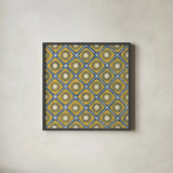 Sunny Designs IV by Kathrine Lovell. Shown in a sleek black glass frame for a contemporary gallery look. Available as an archival giclee rolled canvas, fine art paper, or poster print. SKU 32444a.