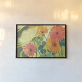 Tangerine Garden I Crop by Kathrine Lovell. shown as a paper print in a black flame. Available as a archival giclee rolled canvas, fine art paper, or poster print. SKU 3402i.